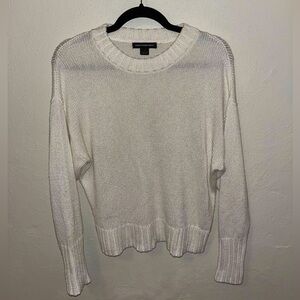 Something Navy Ivory Crewneck Sweater Size S